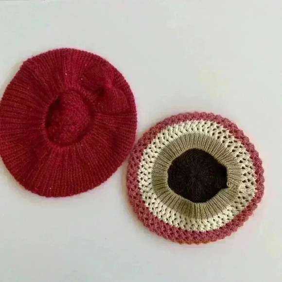 Mother/daughter hat knit beret - Picture 2 of 3